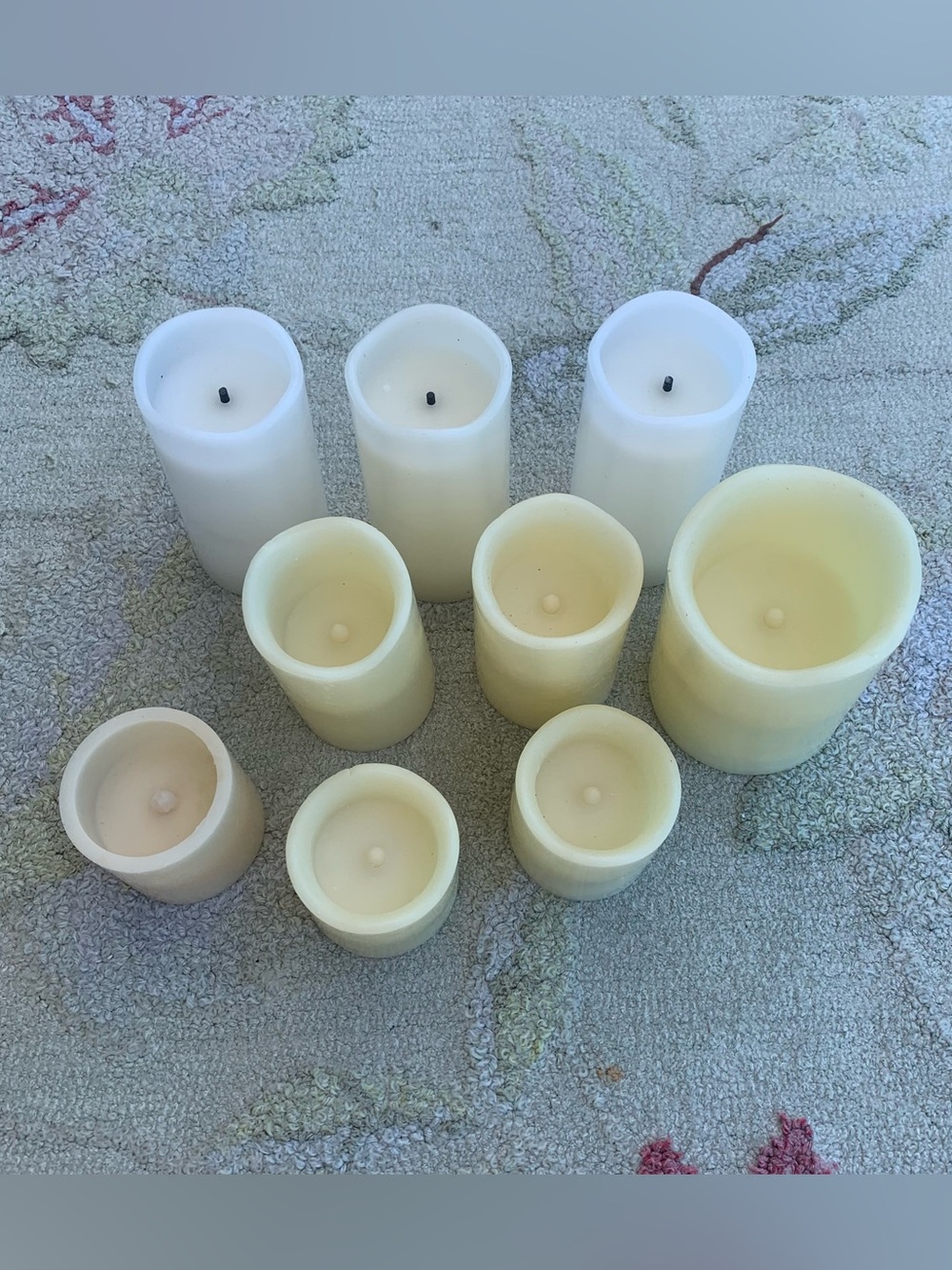 Bundle of 9 battery powered candles